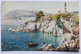 Raphael Tuck & Sons Oilette Postcard SMEATON TOWER AND DRAKE'S ISLAND, PLYMOUTH, ENGLAND - Plymouth