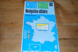 Carte Marine Carte Guide 503 De C. Vergnot, Navigation Côtière Toulon Cavalaire, Editions Maritimes Et D'Outre-mer 1975 - Cartas Náuticas