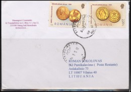 ROMANIA Postal History Stamped Stationery Brief Envelope RO 085 Coins Gold Numismatics - Cartas & Documentos