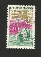 N° 1317 Dunkerque 3ème Centenaire Du Port Encre Baveuse Variété   Oblitéré Rond France 1961 - Oblitérés