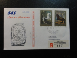 ZURICH GOTEBORG 1979 SAS Erstflug First Fligth Suisse Switzerland - Premiers Vols