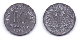 Germany 10 Pfennig 1917 WWI Issue - 10 Pfennig