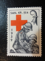 SAN KP III/4 1939 RED CROSS Soldatenmarken Militar Stamp Label Poster Stamp Vignette Suisse Switzerland - Etichette