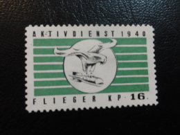 1940 FLIEGERABWEHR Kp 16 Antiaerial Soldatenmarken Militar Stamp Label Poster Stamp Vignette Suisse Switzerland - Vignetten