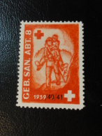 GEB SAN ABT 8 1939 SURCHARGE 40-41 Soldatenmarken Militar Stamp Label Poster Stamp Vignette Suisse Switzerland - Vignetten