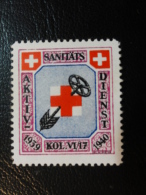 Sanitats Kol Vi/17 Sky Red Cross Soldatenmarken Militar Stamp Label Poster Stamp Vignette Suisse Switzerland - Vignetten