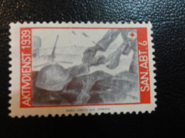1939 SAN ABT 6 Soldatenmarken Militar Stamp Label Poster Stamp Vignette Suisse Switzerland - Vignetten