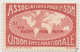 BELGIQUE - Vignette "Association Pour La S.D.N - Union Internationale" - Oblitérée - Cinderellas