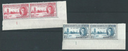 Solomon Islands 1946 Peace Issue In Matching Plate Blocks, MH (SN 2706) - Iles Salomon (...-1978)