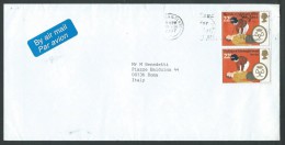 1997 GRAN BRETAGNA LETTERA CON DUCA EDIMBURGO 22 P NO TIMBRO ARRIVO - L - Postmark Collection