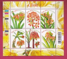 SOUTH AFRICA, 2006, Mint Never Hinged, Sheet Of Stamps , Clivia's, Sa 1789, #9198 - Neufs