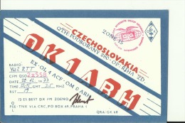 QSL CARD   --   CZECHOSLOVAKIA - Autres & Non Classés