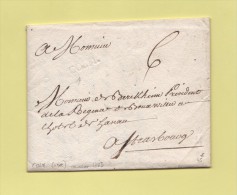 Colm. (a Sec) - Colmar - Courrier Sous Enveloppe De 1723 - 1701-1800: Precursori XVIII