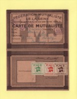 Carte De Mutualiste - Federation Mutualiste De La Seine  - FMS - Carte De Membre - Sin Clasificación