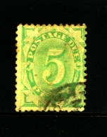 AUSTRALIA - 1902  POSTAGE  DUES  5d. DESIGN COMPLETED WMK CROWN NSW PERF 11.8x11.5  FINE USED SG D17 - Strafport