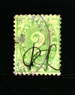 AUSTRALIA - 1902  POSTAGE  DUES  2d  DESIGN COMPLETED INVERTED WMK CROWN NSW PERF 11 USED PEN CANCEL SG D36 - Postage Due