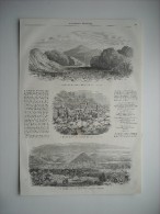 GRAVURE 1858. NOUVELLE TERRE DE L’OR, PRES DE SAN-FRANCISCO. UN PLACER . VUE GENERALE DE LA RADE DE SAN-FRANCISCO....... - Collections