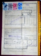 Romania 1939 Buzias - REVENUE STAMPS, INVOICE, WAYBILL, TRAIN TRANSPORT - Fiscali