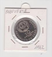 CAPO VERDE   10 ESCUDOS  ANNO 1982  UNC - Cap Vert