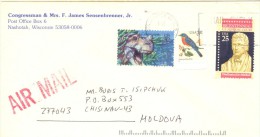 1997. USA, The Letter By Air-mail Post From Nashotan(Wisconsin) To Moldova - Covers & Documents