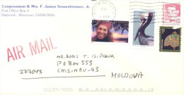 2002. USA, The Letter By Air-mail Post From Nashotah(Wisconsin) To Moldova - Brieven En Documenten