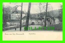 GRUNEWALD, GERMANY - LANDUNGSBRUCKE, SCHILDHORN - ANIMATED IN 1900 - UNDIVIDED BACK - - Grunewald