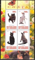 BURUNDI 2010 - Chats - BF 4 Val Neuf // Mnh - Ongebruikt