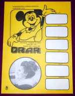 Romania, 1970's, Vintage School Schedule - Walt Disney - Cinema - Mickey Mouse 1 - Europe