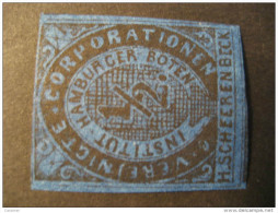 Vereinigte Corporationen Institut HAMBURGER Boten H Scheerenbeck Local Stamp Hamburg Germany - Postes Privées & Locales