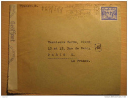 Haarlem 1943 To Paris France Geoffnet Germany Wehrmacht Militar Censored Censure Militaire WW2 Pig Cancel Holland Net... - Cartas & Documentos