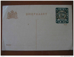 2c + Zeven Eneen Halve Sobrecarga Surcharge O.p. Tarjeta Entero Postal Card Stationery Carte Entier Holland Netherlands - Cartas & Documentos