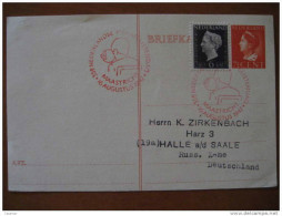 1947 Maastricht 7 1/2c + Stamp 6c Tarjeta Entero Postal Card Stationery Carte Postale Entier Holland Netherlands - Covers & Documents