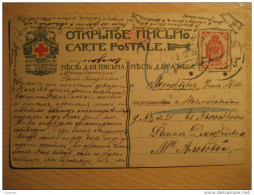 St. Petersburg Petersbourg 1906 Stamp On Red Cross Croix Rouge Post Card RUSSIA - Covers & Documents