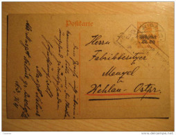 Latvia Latvija Riga 1918 To Kehlau Germany Oc Baltic Op Postal Stationery WW1 Censored Russia - Briefe U. Dokumente