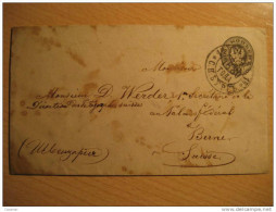 St. Petersburg Petersbourg Cancel 1880 To Bern Switzerland Postal Stationery Cover RUSSIA - Cartas & Documentos