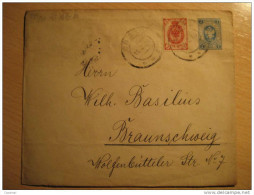 Lodz Poland Polska 1906 To Braunschweig Germany Stamp On Postal Stationery Cover RUSSIA - Storia Postale