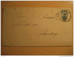 Latvia Latvija Riga 1892 To Hamburg Germany Postal Stationery Cover RUSSIA - Storia Postale