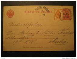 RUSSIA 1900 To Berlin Germany Allemagne Postal Stationery Card Russie Ussr Cccp Russland - Entiers Postaux