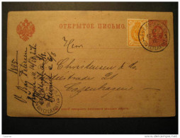 RUSSIA 1895 To Casenhagen ? Postal Stationery Card Russie Ussr Cccp Russland - Enteros Postales