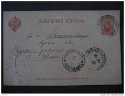 RUSIA FINLANDIA FINLAND 3k 1895 Entero Postal Stationery Post Card Russia - Postwaardestukken