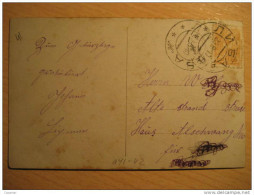 1910 Stamp On Picture Paint Doctor ? Health Sante Post Card RUSSIA - Lettres & Documents