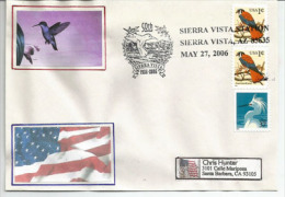 ETATS-UNIS  Sierra Vista Arizona (the "Hummingbird Capital Of The United States"), Colibri Capitale, Sur Lettre - Colibris