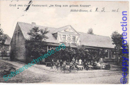 MITTEL BREESE Bei Wittenberge Prignitz Radfahrer Krug Zum Grünen Kranz 10.3.1916 Gelaufen - Wittenberge