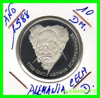 ALEMANIA  DBR.  MONEDA DE 10 DM CONMEMORATIVA  AÑO 1988- D  PROOF - Commemorations