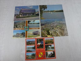 Lot De Cartes Postales, Plan D'eau, Hôtel De Ville, Porte De France, Creutzwald - Creutzwald