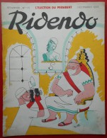 RIDENDO N° 175 - DECEMBRE 1953  "L´ELECTION DU PRESIDENT" Par R LEP - MEDECIN - Medicina & Salute