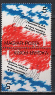 Hungary 1989. France Bearings - Revolution Stamp In TETE BECHE Pairs (= France Bearings) MNH (**) - Errors, Freaks & Oddities (EFO)