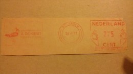 EMA METER STAMP FREISTEMPEL NEDERLAND Vanellus Northern Lapwing  Vanneau Huppé Kiebitz Avefría Pavoncella Bird Vogel I - Mechanical Postmarks (Advertisement)