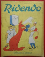 RIDENDO N° 201 - JUIN 1956  "OLYMPIADES EN AUSTRALIE" Par R LEP - MEDECIN - Geneeskunde & Gezondheid