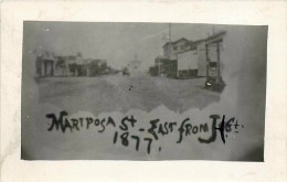 262347-California, Fresno, RPPC, Mariposa Street In 1877, Reproduction, S.W. Riggs Photo - Fresno